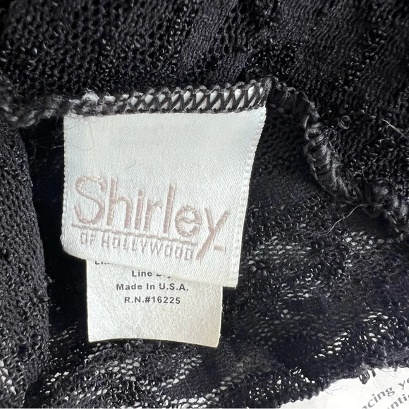 NWT Deadstock Vintage Shirley of Hollywood Black Lace Crop Tank Top - Picture 3 of 7